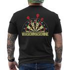 Washing Machine Darts Classic Dart Player Dart Game Dart T-Shirt mit Rückendruck