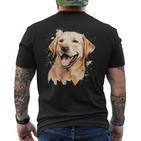 Watercolor Labrador Labbi T-Shirt mit Rückendruck