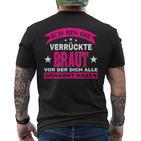 Wedding Ich Bin Dieerrückte Braut Alle Gewarnt T-Shirt mit Rückendruck