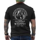 Whippet Guardian Angel Dog Greyhound Dog Saying T-Shirt mit Rückendruck