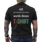 Wir Schenken Uns Nicht German T-Shirt mit Rückendruck