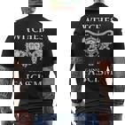 Witches Against Fascism Occult Grunge Goth Punk Wicca T-Shirt mit Rückendruck