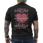 Wool And Crochet Makes Slim Crochet T-Shirt mit Rückendruck