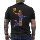 Young Basketball Graphic Player T-Shirt mit Rückendruck