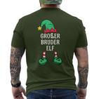 Big Brother Elf Partner Look Family Outfit Christmas T-Shirt mit Rückendruck