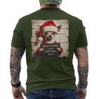 Chihuahua Dog Christmas Retro Christmas T-Shirt mit Rückendruck