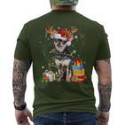 Chihuahua Reindeer Christmas Dogs  T-Shirt mit Rückendruck