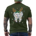 Christmas Dentist Dentist Assistant Christmas Tooth Xmas Dent T-Shirt mit Rückendruck