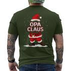 Christmas Grandpa Claus Outfit Family Christmas T-Shirt mit Rückendruck