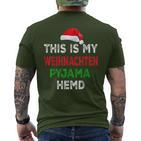 This Is My Christmas Pyjama T-Shirt mit Rückendruck