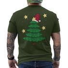 Christmas Tree Fir Christmas Children Christmas Stars Snow T-Shirt mit Rückendruck