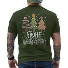 Christmas Tree Merry Christmas Tree Christmas T-Shirt mit Rückendruck