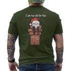 Christmas Tree Christmas Santa Chimney Christmas T-Shirt mit Rückendruck