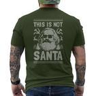 Das Ist Nicht Santa Karl Marx Christmas Communist T-Shirt mit Rückendruck