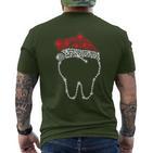 Dental Christmas Hat Dental Hygiene Dentist Christmas T-Shirt mit Rückendruck