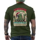 Cthulhu Christmas Tentacle Eldritch Holiday T-Shirt mit Rückendruck