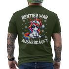 Reindeer War Sold Out Reindeer Christmas T-Shirt mit Rückendruck