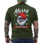 Santa Humour Adult T-Shirt mit Rückendruck