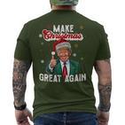 Trump Make Christmas Again Ugly Christmas Sweater T-Shirt mit Rückendruck