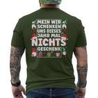 We Give Us Nothing Xmas Christmas S T-Shirt mit Rückendruck