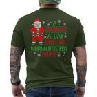 A Jager A Day Keeps Christmas Stress Away Austria T-Shirt mit Rückendruck