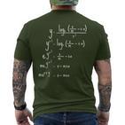 Merry Christmas Maths Christmas T-Shirt mit Rückendruck