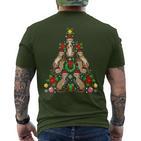 Otter Christmas Tree Christmas Fish T-Shirt mit Rückendruck