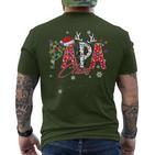 Papa Claus Family Matching Group Ugly Christmas Jumper T-Shirt mit Rückendruck