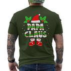 Papa Claus Outfit Christmas Family Christmas T-Shirt mit Rückendruck