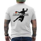 Adler Flieg Handball Fan Outfit Gray T-Shirt mit Rückendruck