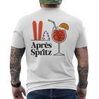 Après Spritz X Aperölchen Spritz & Skifahren Skifahrer Ski T-Shirt mit Rückendruck