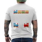 Children's 4Th Birthday Train 4 Years Boys T-Shirt mit Rückendruck