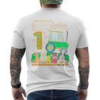 Children's First Birthday 1 Year Boy Tractor One Year T-Shirt mit Rückendruck