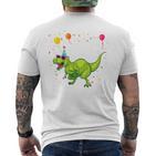 Children's Geburtstags 6 Jahre Junge Dinosaurier Dino Ich Bin 6 T-Shirt mit Rückendruck