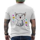 Children's Ich Bin 7 Jahre Alt Katzensieben 7Th Birthday T-Shirt mit Rückendruck