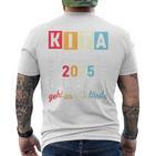 Children's Kita Leavers 2025 School Child First Day T-Shirt mit Rückendruck