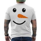 Children's Snowman Costume Children's Snowman Face T-Shirt mit Rückendruck