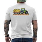 Children's Tractor Boysehicles Farm T-Shirt mit Rückendruck