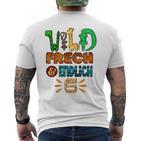 Children's Wild Cheeky And Finally 6 Years Birthday T-Shirt mit Rückendruck