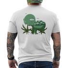 Chill Ma Bong Kiffer Cannabis Chill Toad Joint T-Shirt mit Rückendruck