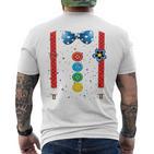 Clown Carnival Costume Clown Costume Clown Fancy Dress Confetti T-Shirt mit Rückendruck