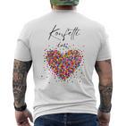 Confetti In The Heart Fancy Dress Carnival Costume Replacement T-Shirt mit Rückendruck