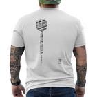 Dart Silhouette For Dart Player S T-Shirt mit Rückendruck