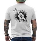 Drummer Musician Drumsticks Drummers T-Shirt mit Rückendruck