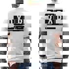 Dxb Dubai Arabic Emirate Travel Souvenir T-Shirt mit Rückendruck