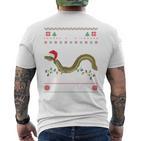 Eel I Want For Christmas I Angler Ugly Christmas Sweater T-Shirt mit Rückendruck