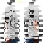 Ein Sektchen Wäre Jetzt Perfektchen Sekt Jga Fun Trink T-Shirt mit Rückendruck
