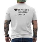 Espresso Martini Lover Statement T-Shirt mit Rückendruck