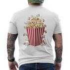 Fancy Dress & Carnival Retro Popcorn Costume Blue T-Shirt mit Rückendruck