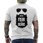 Fear The Beard Gray S T-Shirt mit Rückendruck